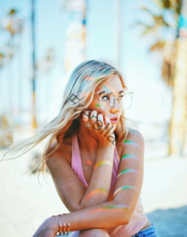 woman waving her hair by the wind