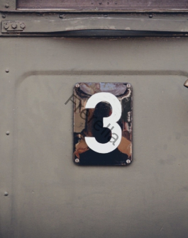 a door with a number three on it