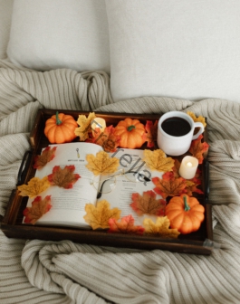 a coffee cup on a table